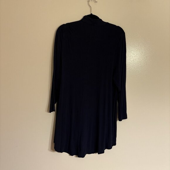 Lane Bryant Women SZ 14/16 Navy Blue Open Front Lightweight Cardigan Top - Picture 9 of 9